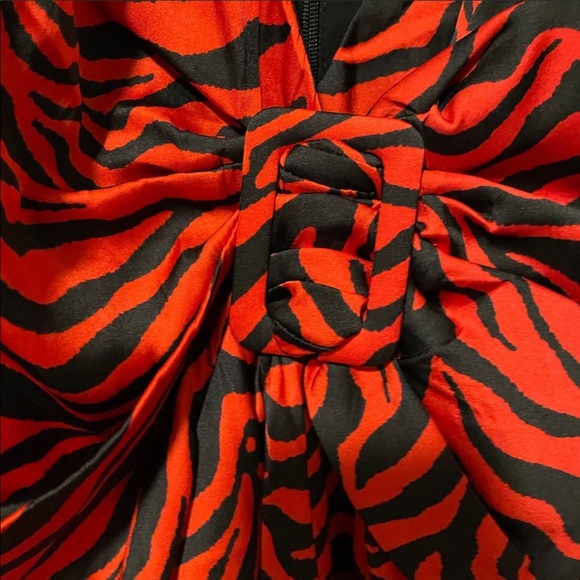 BARDOT The Red Zebra Dress - Picture 3 of 5